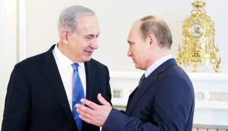 الرئيس الروسي بوتين ورئيس الوزراء الإسرائيلي  نتنياهو